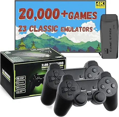 LIUWEI New Retro Gaming Console &amp;amp; Game Stick Pro - 20,000+ Classic Video Games, 23 Emulators